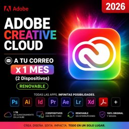 Imagen de 🔥ADOBE CREATIVE 2026/1 mes A TU CORREO/2 DISPOSITIVOS🔥