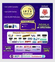 Imagen de  IPTV PREMIUM CUENTA ENTERA x 1 MES