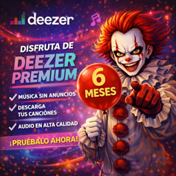 Imagen de DEEZER PREMIUM X 6 MESES A SU PROPIO CORREO