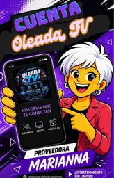Imagen de OLEADA TV CUENTA COMPLETA x 1 MES