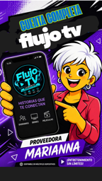 Imagen de FLUJO TV C/COMPLETA (3 DISPOSITIVOS) X 30 DIAS