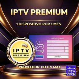 Imagen de IPTV PREMIUM x 1 DISPO x 1 MES