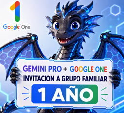 Imagen de GEMINI PRO | GOOGLE ONE | 1 AÑO | INVITACION A GRUPO FAMILIAR (SOLO PERÚ)