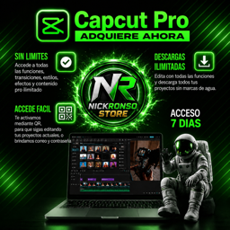 Imagen de 🎬Capcut pro 7 dias /x 2 dispositivos/ Garantia de 5 días 