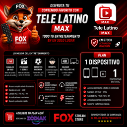 Imagen de 📱 Tele Latino MAX | 1 Perfil | Sólo Dispositivos Android