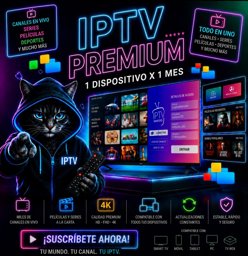 Imagen de IPTV PREMIUM 1 DISPOSITIVO X 1 MES