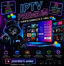 Imagen de IPTV PREMIUM CUENTA COMPLETA X 1 MES