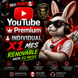 Imagen de 💎 YOUTUBE PREMIUM RENOVABLE HASTA X 2 MESES