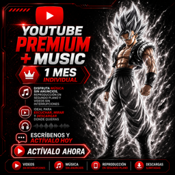 Imagen de YOUTUBE INVIDUAL 1 MES (NO RENOVABLE)