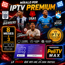 Imagen de IPTV PREMIUM 8 MESES (PROMO MUNDIAL)